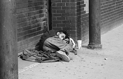 Homeless : Street Life : New York : Personal Photo Projects : Photos : Richard Moore : Photographer